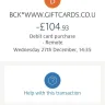 Marks and Spencer - Purchased £104.95 voucher from Gift card and still not received it.  - Photo 1