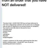 White Fox Boutique - Failed delivery  - Photo 2