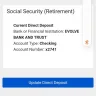 Evolve Bank & Trust - Social security payment sent to this bank