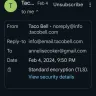 Taco Bell - No response to email, have made several attempts. Need refund