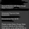 Baton Rouge Water Company - Bill payment 