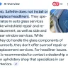 Safelite AutoGlass - Black adhesive left on headliner on June 25th — Complaint 25865656 - Photo 3