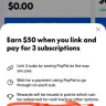 PayPal - Paypal didn’t pay me for the link and pay 3 subscriptions offer - Photo 1