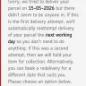ParcelForce - Fake attempted delivery  - Photo 2