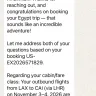 Exoticca Travel - Flight cabin not as purchased – departing 11/3/2016 - Photo 2
