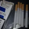 Regal Kingsize - smudged regal lettering on cigarette