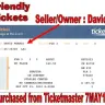 FriendlyTickets.com - Selling Fraudulent Concert Event Tickets