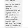 Belk - online order not honored