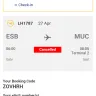 Lufthansa - refund of cancelled flight by lufthansa - Photo 1