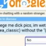 Omegle - A post with my personal kik username