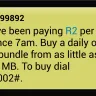 Vodacom - a service paid for and not provided