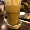 McDonald's - a large latte with 1/3 of foam