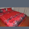Wish.com - my bed set queen size with 3d roses on it & red, white, & black colors on it also