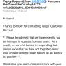 TapJoy - reward through covet app not received.
