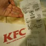 KFC - plastic found in burger