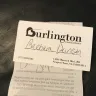 Burlington Coat Factory Direct - clothes purchased from store #00424