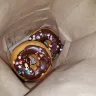 Dunkin' Donuts - chocolate frosted donuts with sprinkles