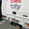 Coles Supermarkets Australia - driver of coles vehicle rego 159xar parked at bunnings victoria point, qld