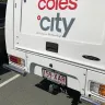 Coles Supermarkets Australia - driver of coles vehicle rego 159xar parked at bunnings victoria point, qld - Photo 1