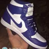 Letgo - air jordan 1 sneakers storm blue size 9.5 - Photo 1