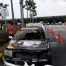 Renault - renault magane caught fire by it's own in singapore