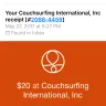 Couchsurfing International - credit card charges - Photo 1
