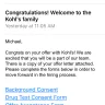 Kohl's - changed email