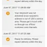 LBC Express - delay and unanswered emails of follow up status regarding delivery