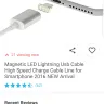 Wish.com - magnetic led lightning cable for iphone