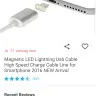 Wish - magnetic led lightning cable for iphone - Photo 2