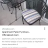 Costco - seasonal wrought iron chair, table & bench