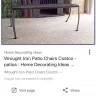Costco - seasonal wrought iron chair, table & bench