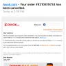 Awok.com - canceling my order without my knowledge about it