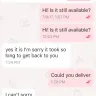 Letgo - false review when I asked for an item