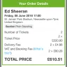 Viagogo - ticket sale ed shearan