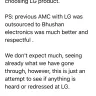 LG Electronics - amc lg - synergie electronics