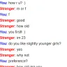 Omegle - potential pedophile