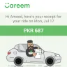 Careem - car pick and drop service
