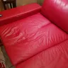 Marlo Furniture - fake leather sectional