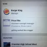 Burger King - racist employee picture evidence