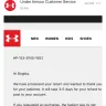 UnderArmour - only partial refund received after returning all items