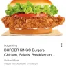 Burger King - the food and customer service