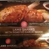Costco - lamb shanks with roasted garlic sauce