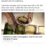 Chipotle Mexican Grill - salmonella - no answers or reparations
