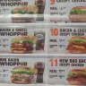 Burger King - menu pricing