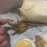Taco Bell - huge piece of plastic inside of my burrito!
