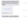 Pizza Hut - delivered product and service
