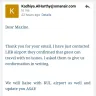 Oman Air - contradictory advice from oman air - Photo 1