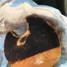 Sonic Drive-In - hamburger bun and hamburger burnt to a crisp