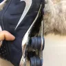 Nike - nike shox (shoes) are crumbling (peeling) and tearing apart.